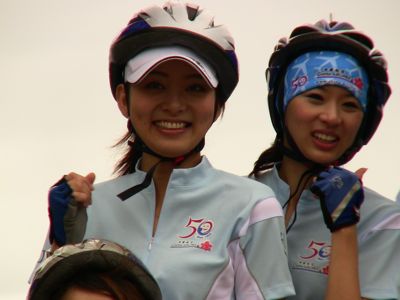 Stewardesses on bikes 02.jpg