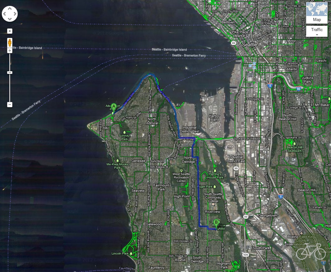 Google Bike Maps deskop