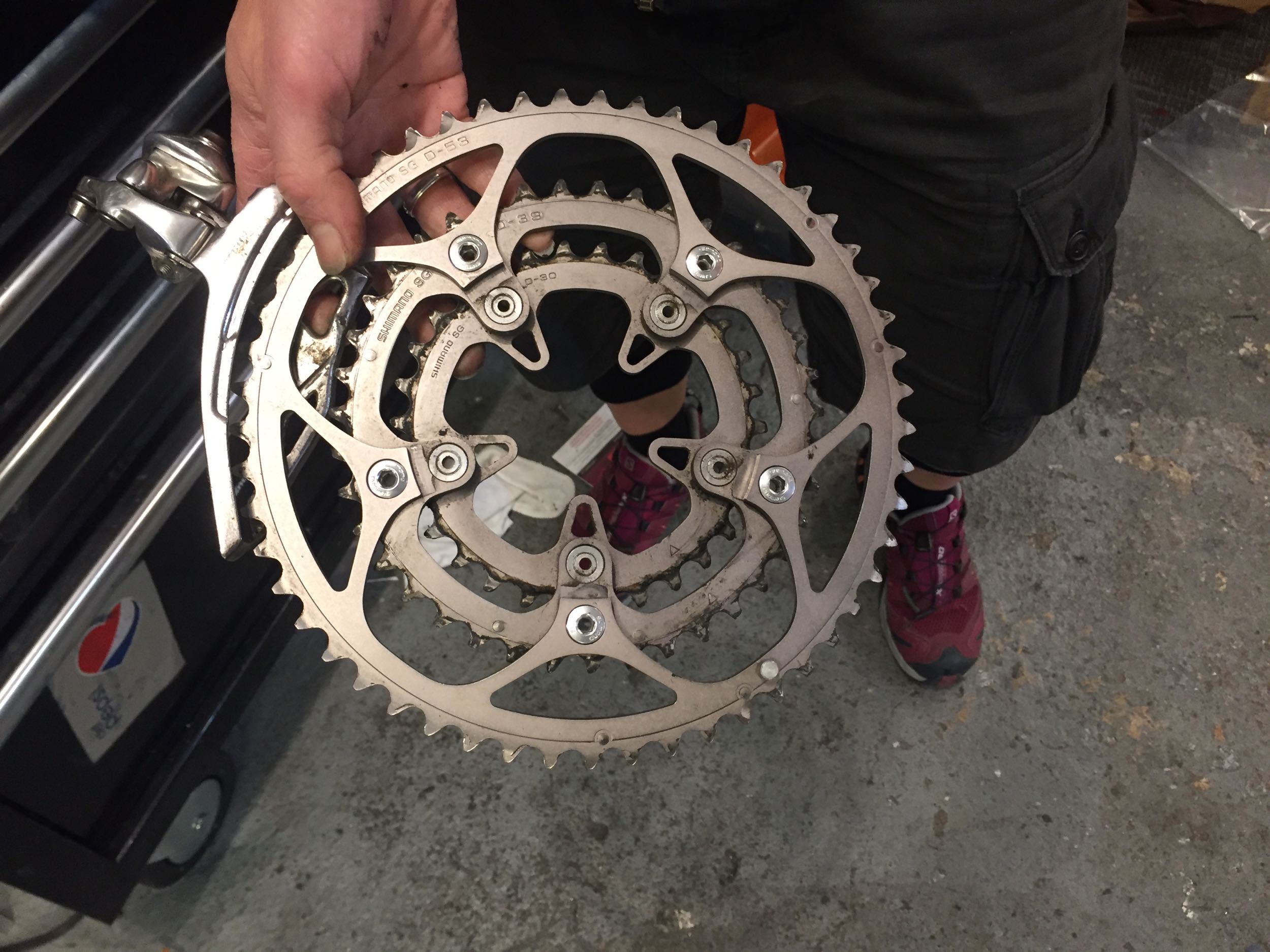 dura ace triple crankset